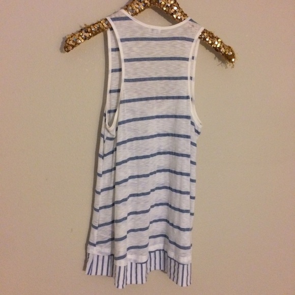 Splendid striped razor back tank top Small - Picture 5 of 8